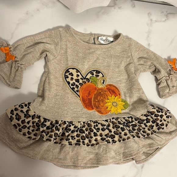 Rare Editions Toddler Thanksgiving Fall Harvest Long Sleeve Tunic Shirt Size 2T - Picture 4 of 7
